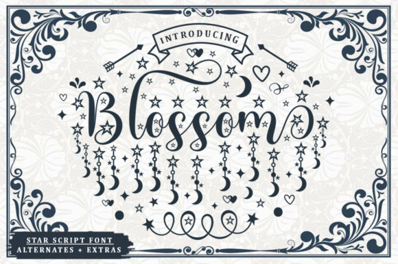Blossom Font: A Delicate Script Typeface for Elegant Design