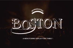 Boston Family Font: Bold Display Typeface