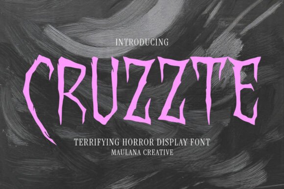 Cruzzte Font: A Display Typeface Built for Horror Design