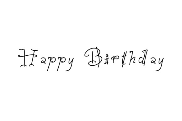 Happy Birthday Font: A Handwritten Font for Versatile Design