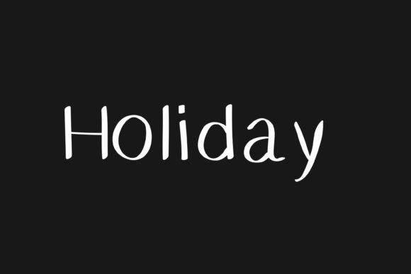 Holiday Font – A Thin Handwritten Script with Genuine Charm