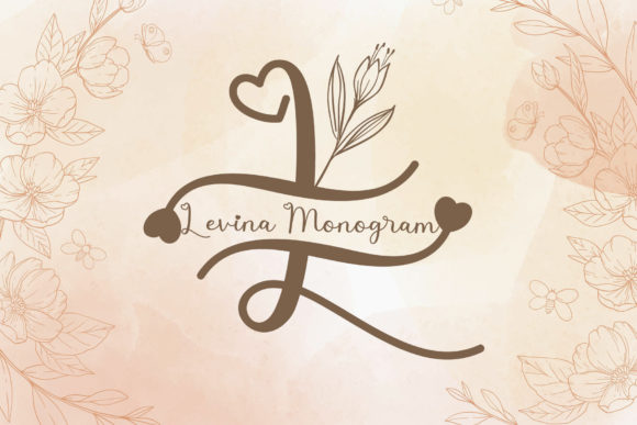 Levina Monogram Font: A Two-in-One Script and Decorative Gem