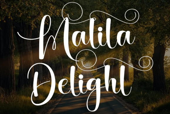 Malila Delight Font: A Luxurious Script Typeface