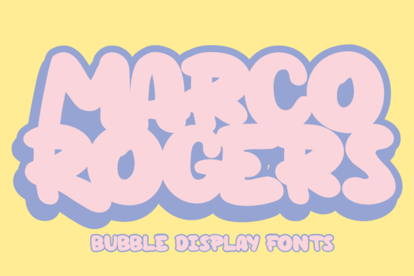 Marco Rogers Font Brings Bubbly Graffiti Energy to Design