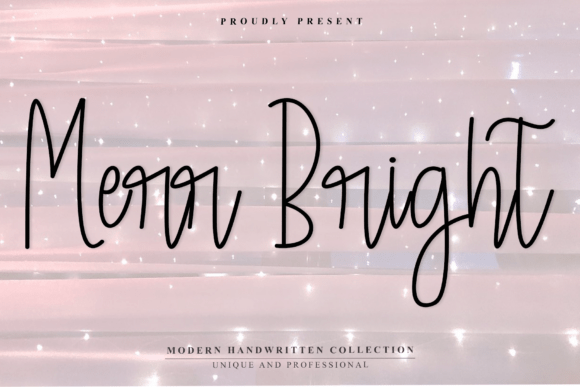Merr Bright Font: A Modern Handwritten Typeface for Elegant Design