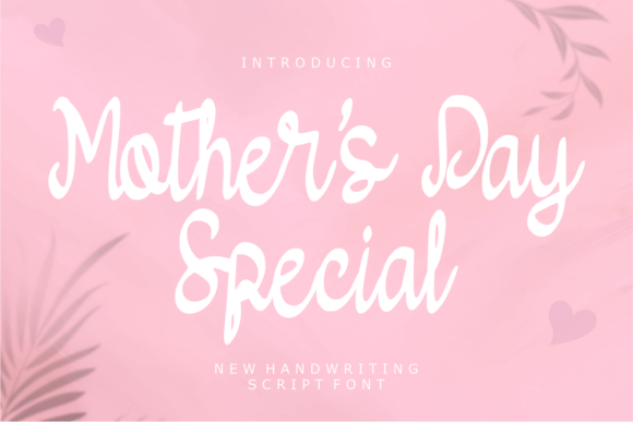 Mother's Day Special Font for Heartfelt Designs