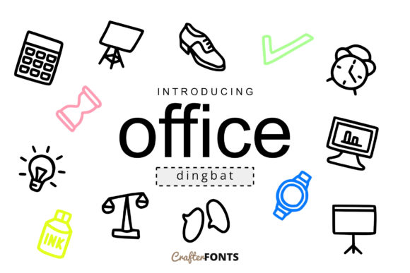 Office Doodle Font: A Versatile Dingbats Typeface for Creatives