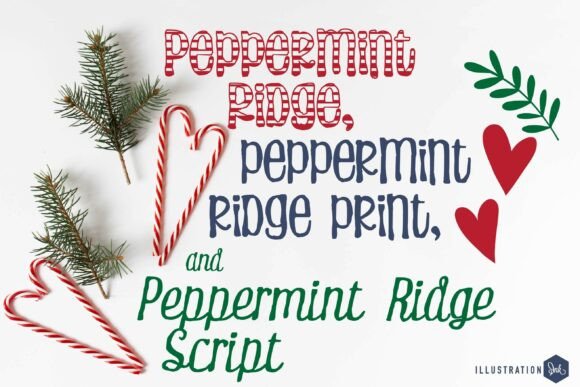 Peppermint Ridge Trio: A Festive Design Asset