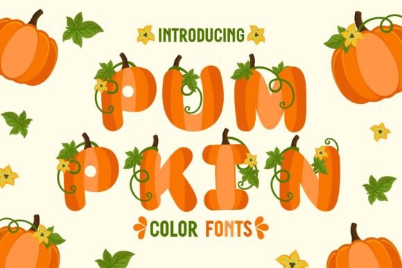 Pumpkin Font: Autumn-Inspired Color Font for Creatives
