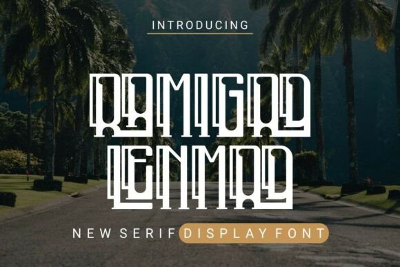 Ramigad Lenmad Font: Redefining Display Typography with Depth and Dimension