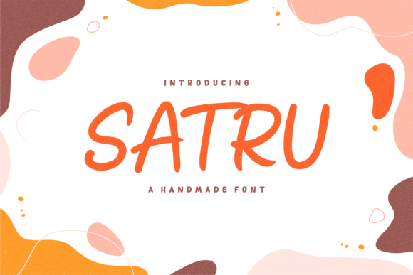 Satru: A Handmade Playful Display Font