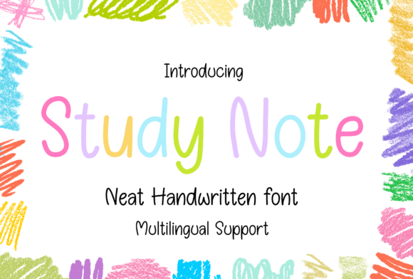 Study Note Font: Where Handwritten Warmth Meets Functional Design