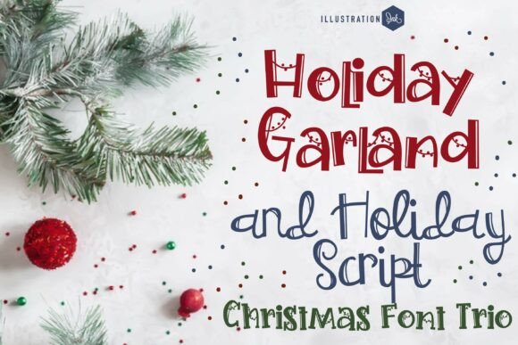 The Hollyday Garland Trio Font: A Complete Christmas Typography System for Designers