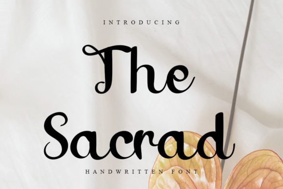 The Sacrad Font: A Delicate Handwritten Typeface for Romantic and Joyful Designs