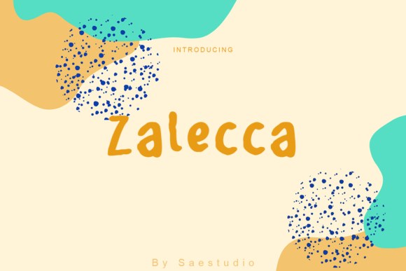 Zalecca Font: Unleashing Creative Energy with Rough Brush Lettering